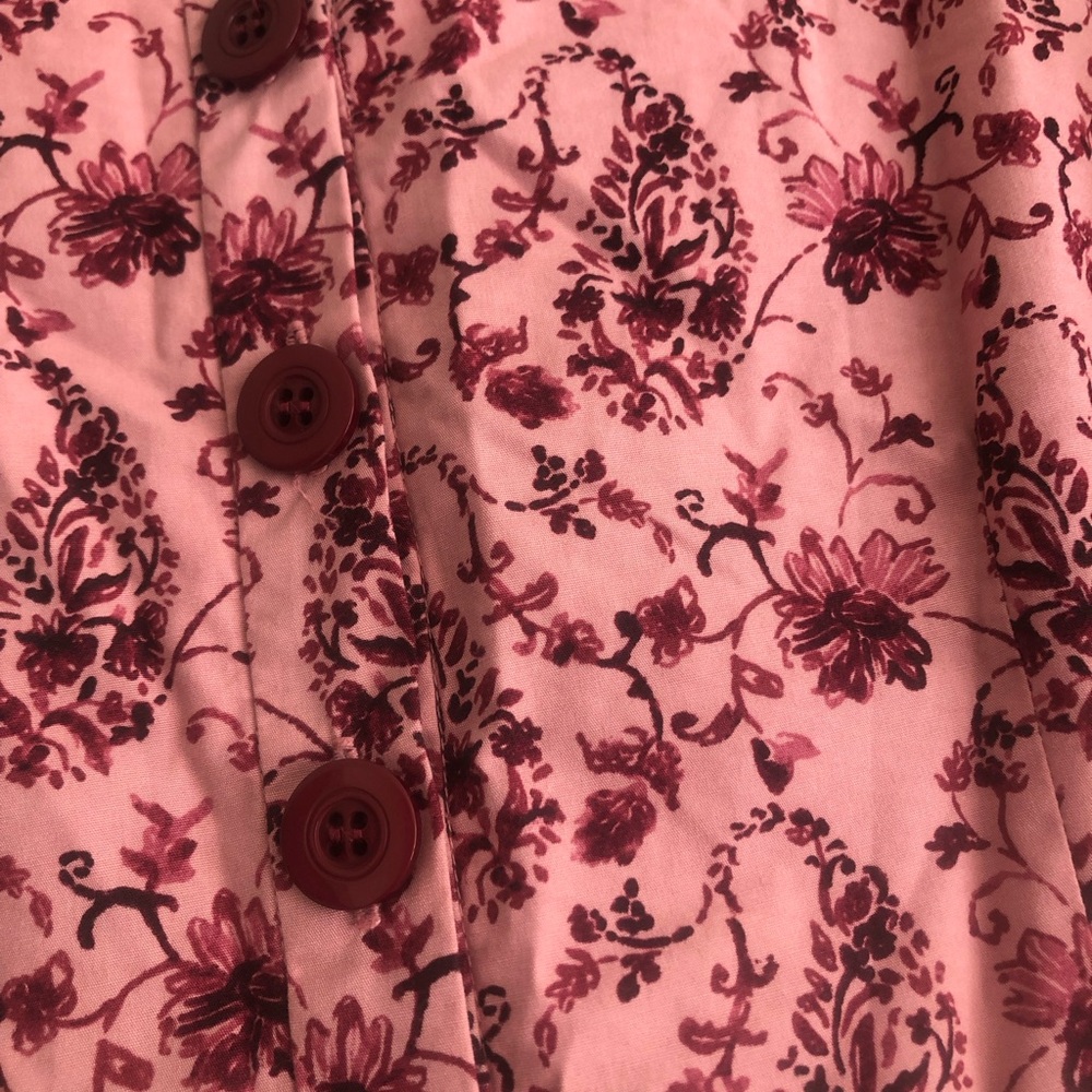 Gal Meets Glam Collection Midi Fit & Flare Hallie Pink Floral Dress $188.00 - Picture 8 of 9